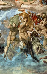 Dettaglio dal Giudizio Universale, Cappella Sistina